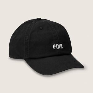 Victoria's Secret PINK Baseball Hat Black One Size NEW